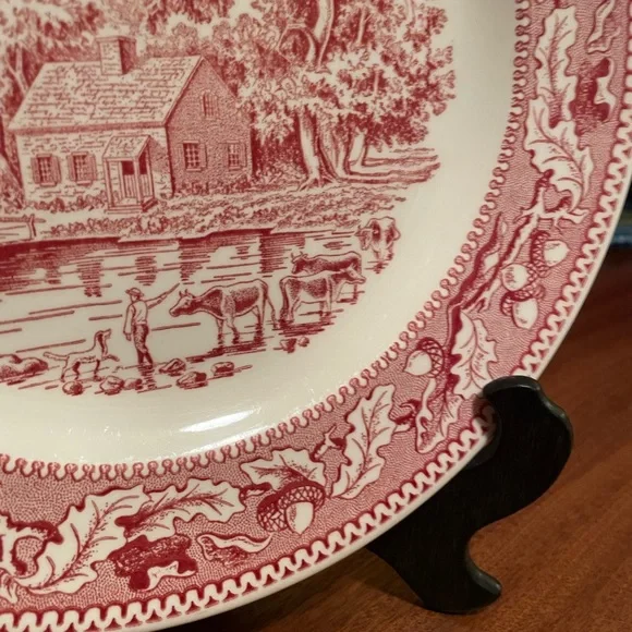Circa 1965 Ted Transferware Plate - Picture 2 of 5